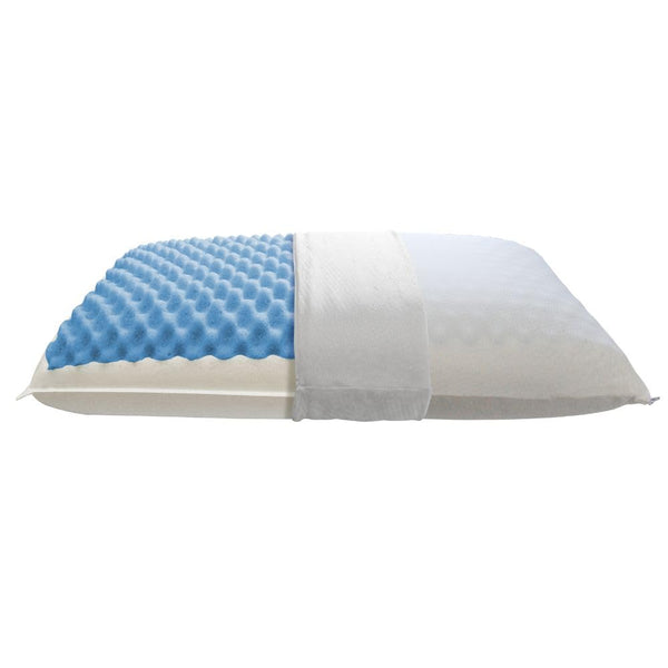 Cuscino Cervicale in Memory Foam Bugnato ad Effetto Massaggiante, Made in Italy