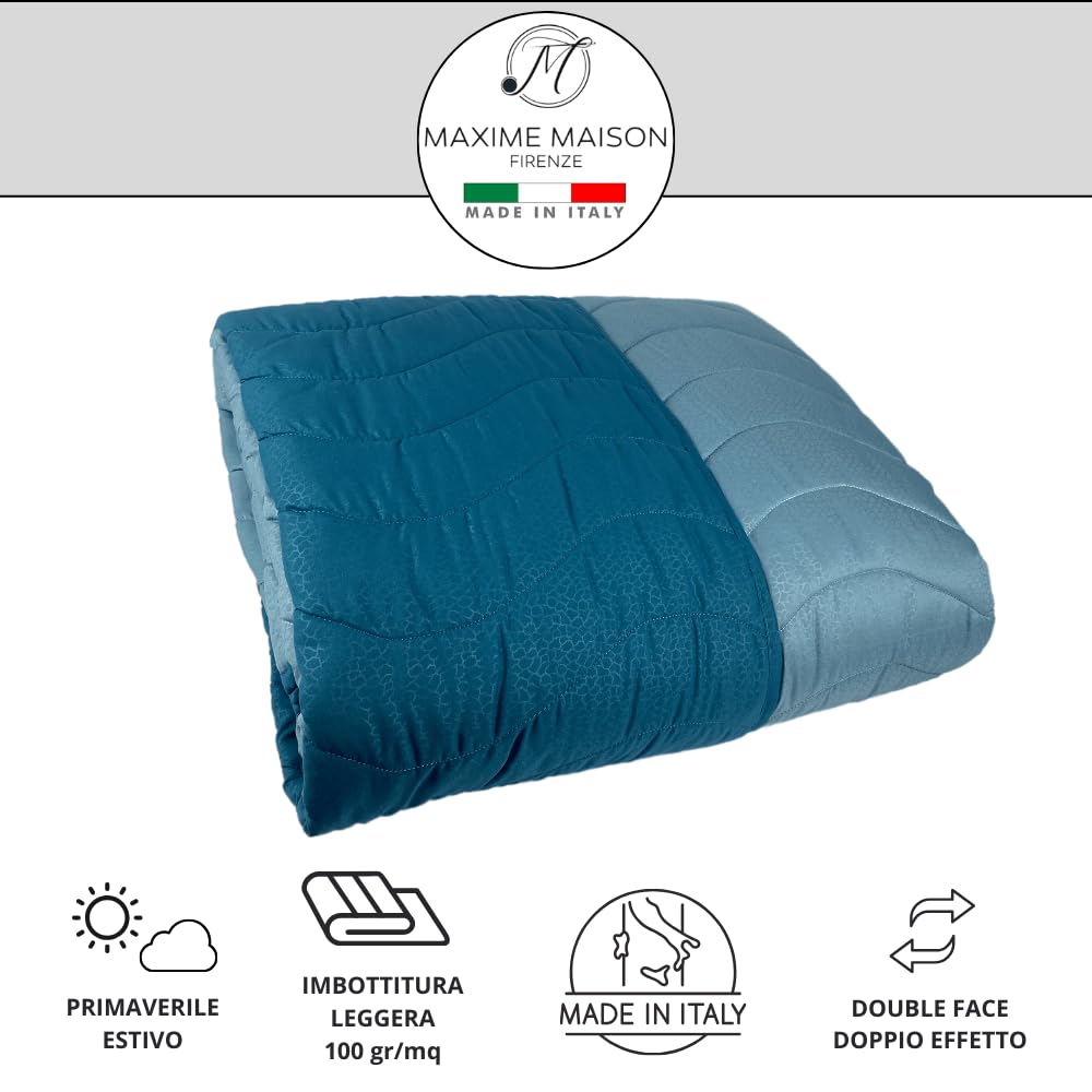 Trapuntino Mezza Stagione Double-Face in Morbida Microfibra Imbottitura 100 gr/mq