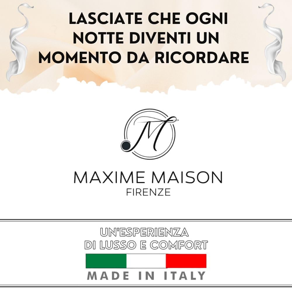 Lenzuola Percalle Made in Italy, Completo Letto Realizzato in Cotone Pregiato a Trama Fitta, Biancheria da Letto Certificata Oeko Tex Standard 100