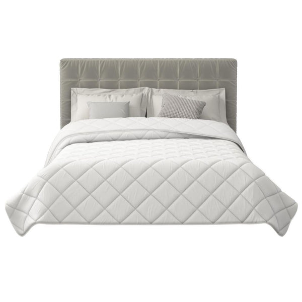 Piumino Autunnale / Invernale, Bianco, Imbottitura 350gr, 4 Misure Disponibili - Made in Italy