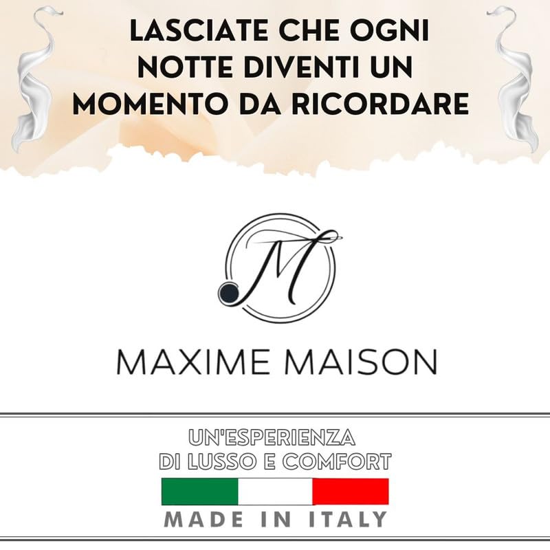 MAXIME MAISON - Coprimaterasso Matrimoniale Impermeabile 160x200x30 Antiacaro, Copri Materasso con Angoli Idrorepellente, Tessuto Certificato OEKO-TEX STANDARD 100 e Realizzato in Italia