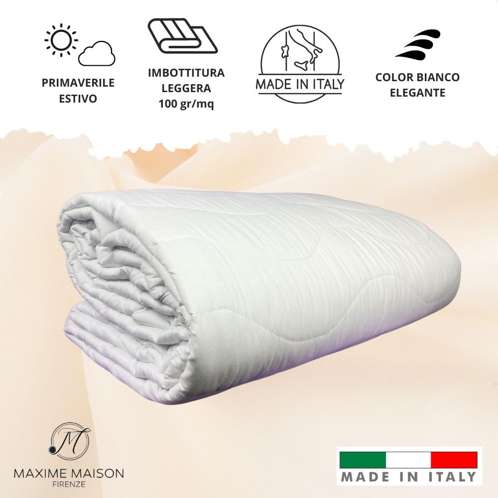 Trapuntino Mezza Stagione Double-Face in Morbida Microfibra Imbottitura 100 gr/mq