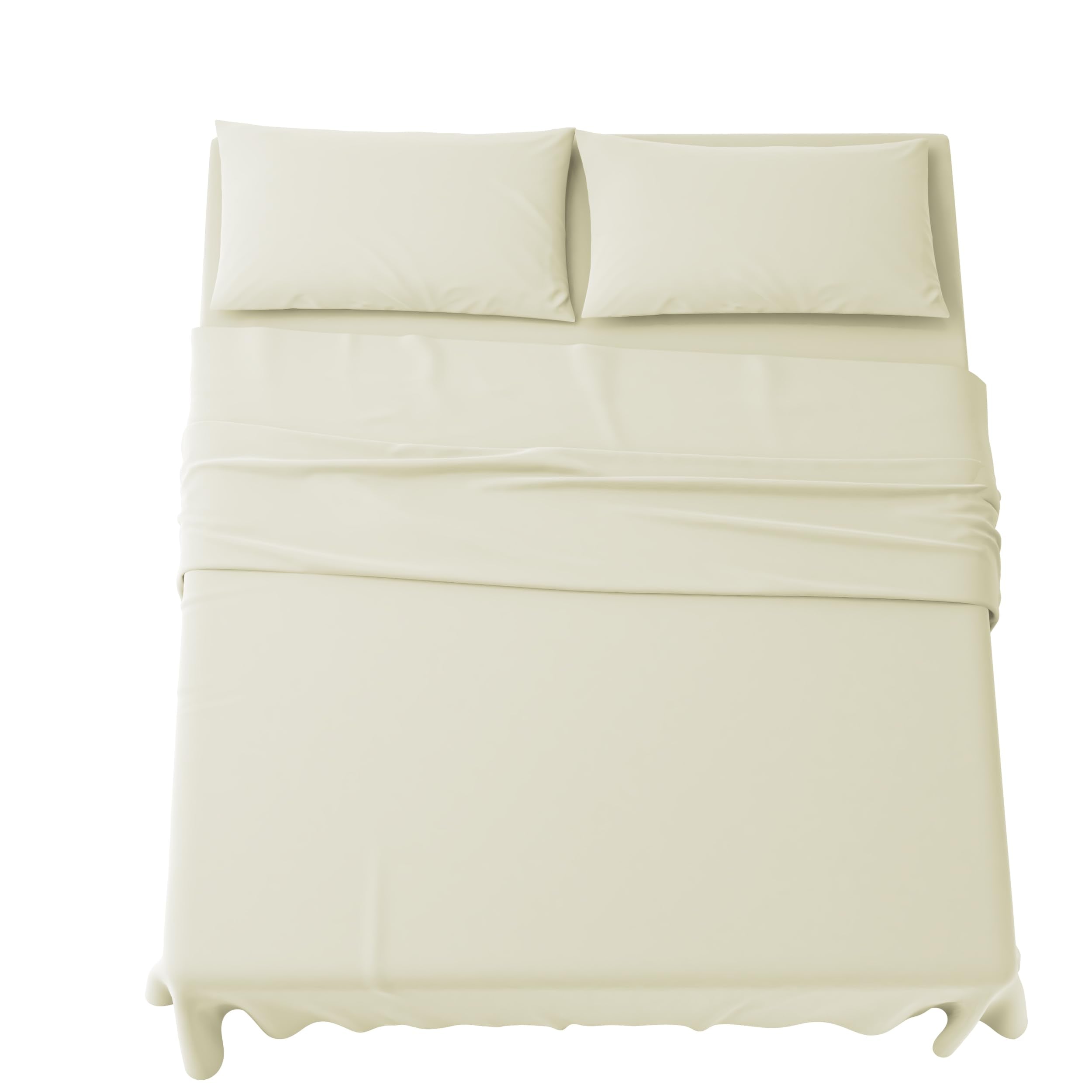 Set Completo Lenzuola in Microfibra, con Federe, Completo Letto, Made in Italy