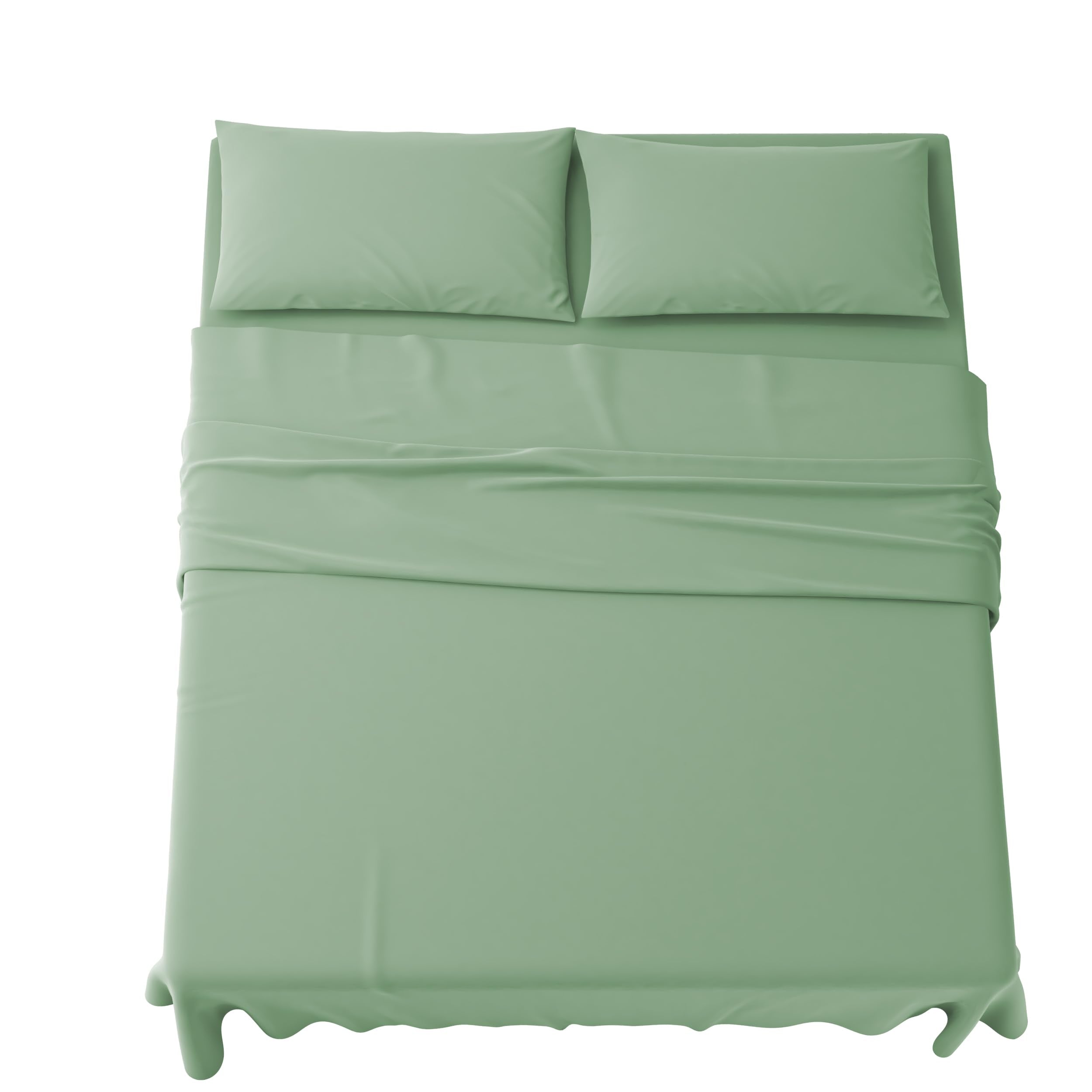 Set Completo Lenzuola in Microfibra, con Federe, Completo Letto, Made in Italy