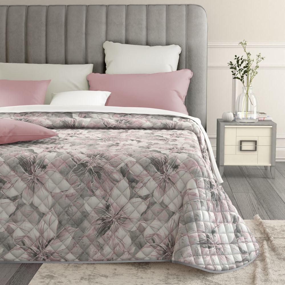 MAXIME MAISON - Copriletto Singolo Primaverile Estivo (100 gr/mq) Trapuntino Estivo Singolo, Trapunta Letto Singolo Leggera, Trapuntino Singolo Mezza Stagione in Raso di Cotone Satin, Made in Italy