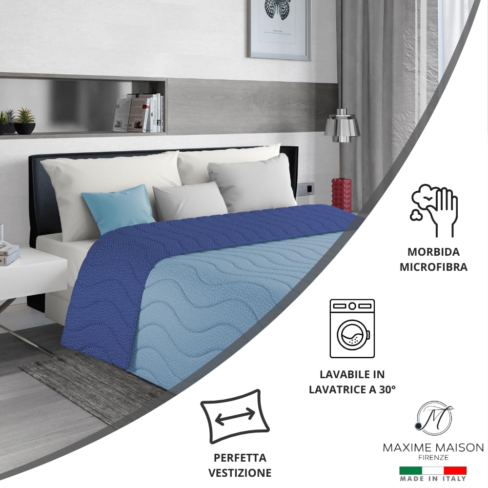 Trapuntino Mezza Stagione Double-Face in Morbida Microfibra Imbottitura 100 gr/mq