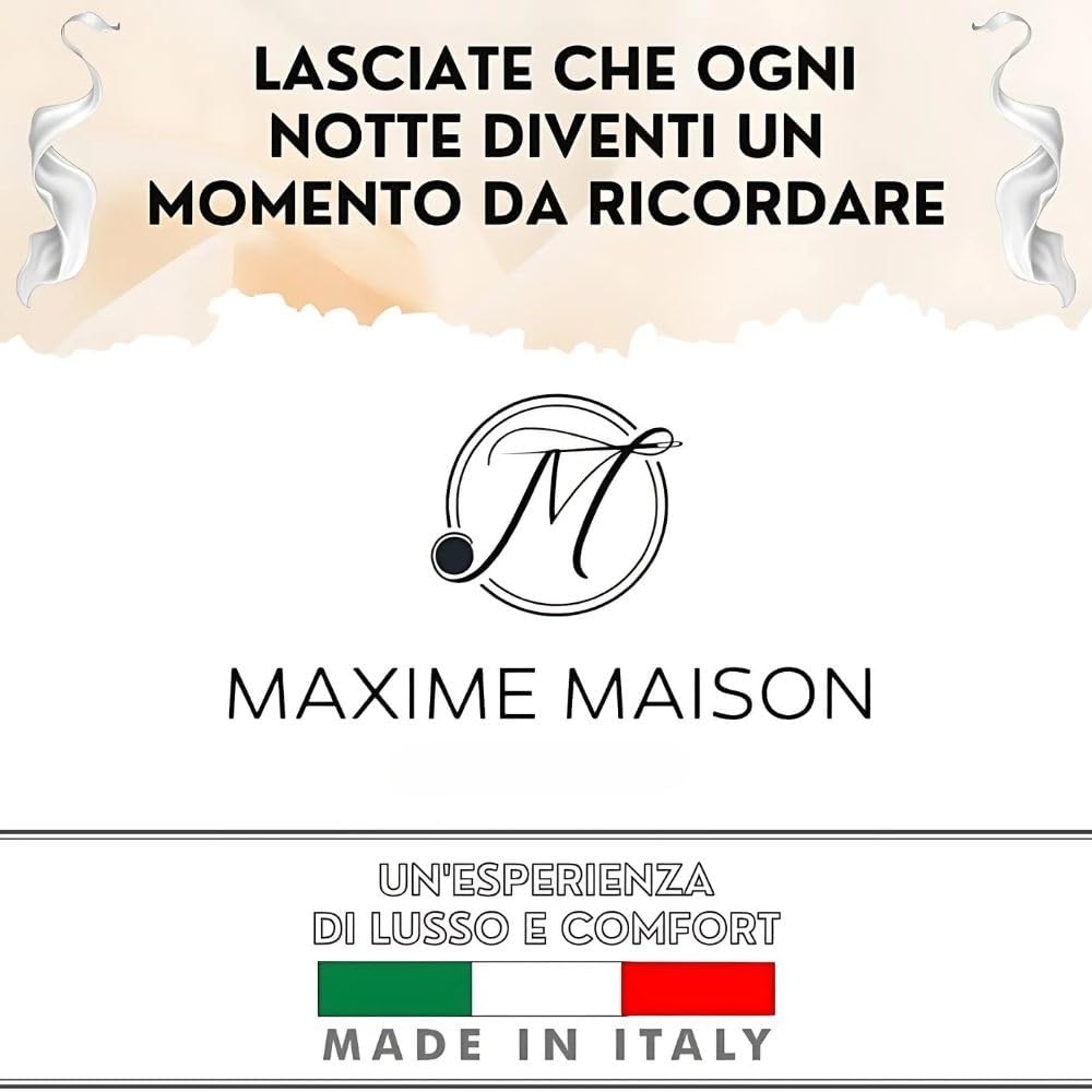 MAXIME MAISON - Coppia Cuscini Cervicale per Dormire, Cuscino Memory Foam Cervicale Ortopedico con Tecnologia a Doppia Onda Made in Italy, Cuscino Ergonomico Letto