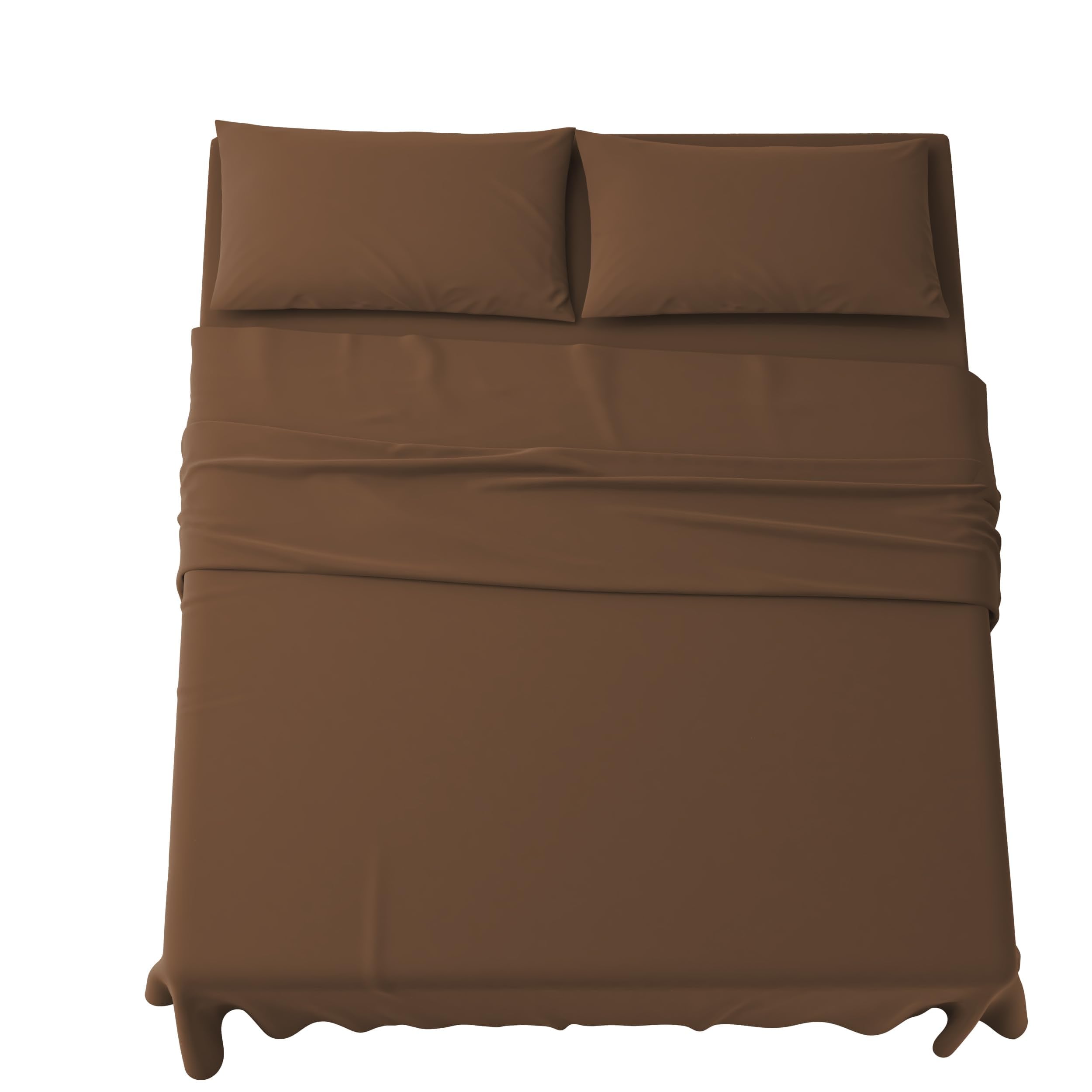 Set Completo Lenzuola in Microfibra, con Federe, Completo Letto, Made in Italy