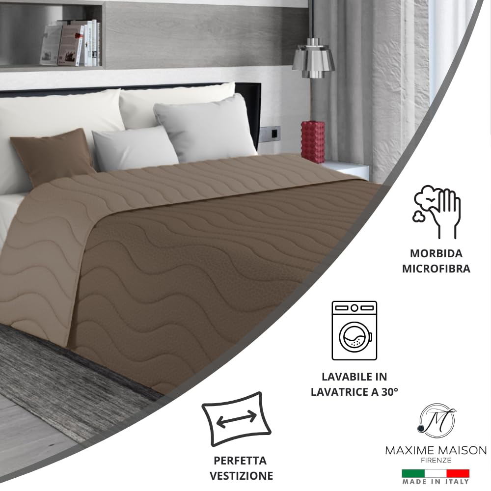 Trapuntino Mezza Stagione Double-Face in Morbida Microfibra Imbottitura 100 gr/mq