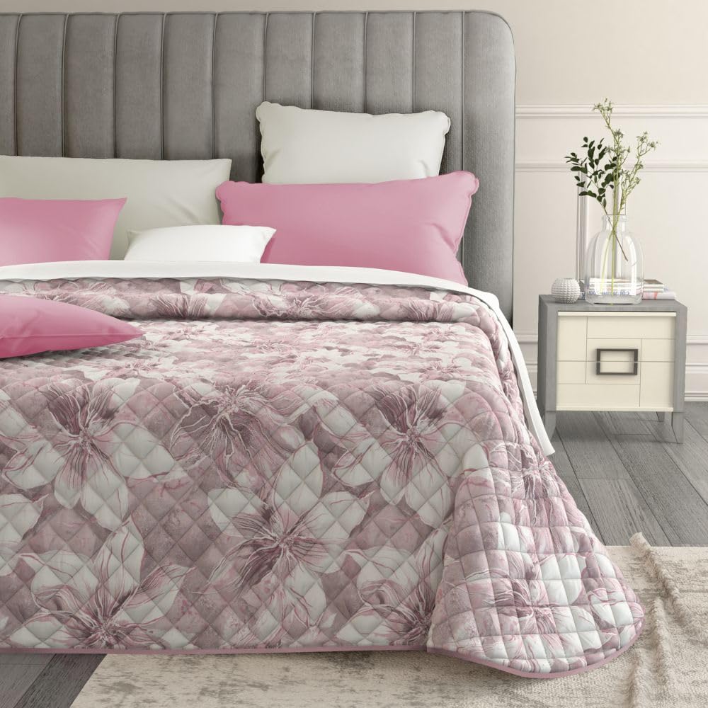 MAXIME MAISON - Copriletto Singolo Primaverile Estivo (100 gr/mq) Trapuntino Estivo Singolo, Trapunta Letto Singolo Leggera, Trapuntino Singolo Mezza Stagione in Raso di Cotone Satin, Made in Italy