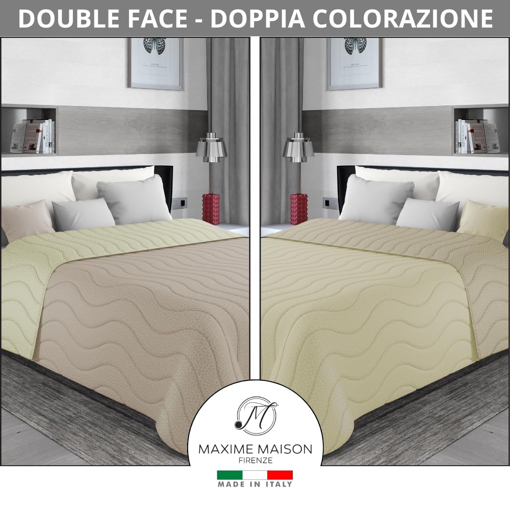Trapuntino Mezza Stagione Double-Face in Morbida Microfibra Imbottitura 100 gr/mq