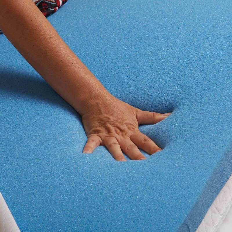Topper Sfoderabile in Memory Foam da 5 cm, Prodotto Italiano Antiacaro e Anallergico, Correttore per Materassi Vecchi o Scomodi