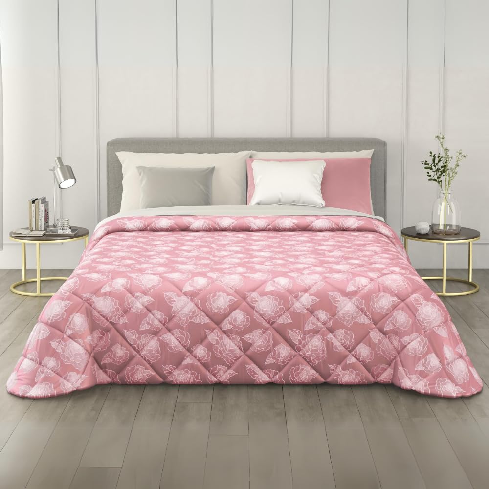 Trapunta Invernale in Raso Jacquard, Piumone Matrimoniale Invernale (300gr/mq)