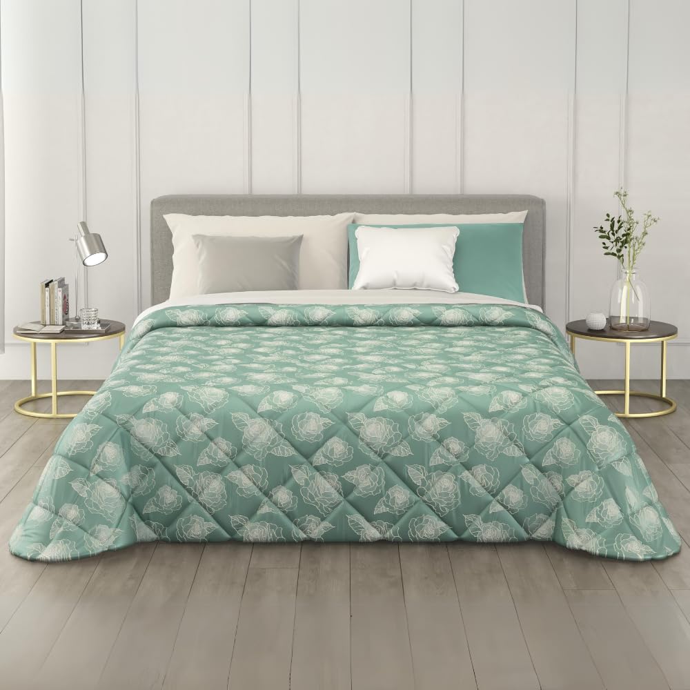 Trapunta Invernale in Raso Jacquard, Piumone Matrimoniale Invernale (300gr/mq)