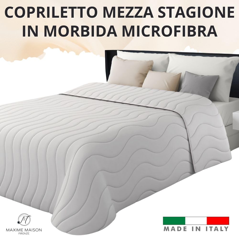 Trapuntino Mezza Stagione Double-Face in Morbida Microfibra Imbottitura 100 gr/mq