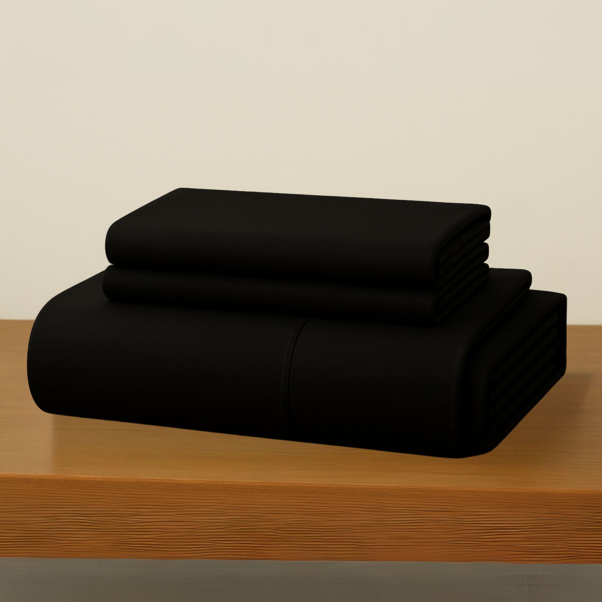 MAXIME MAISON - Set Lenzuola Cotone, Completo con Federe Cuscini Tinta Unita, Prodotto Made in Italy Anallergico