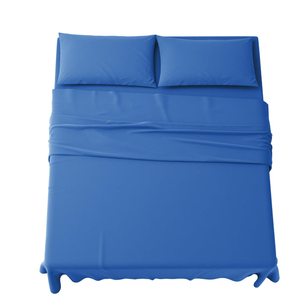 Set Completo Lenzuola in Microfibra, con Federe, Completo Letto, Made in Italy