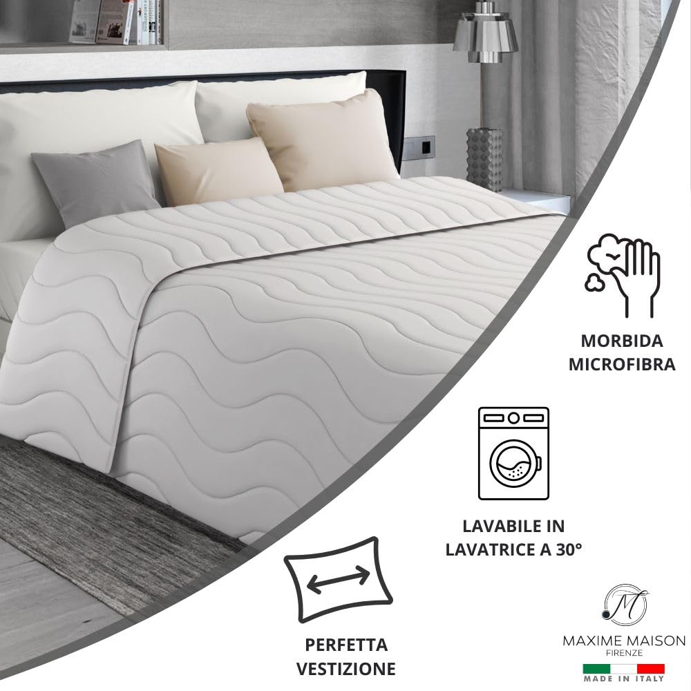 Trapuntino Mezza Stagione Double-Face in Morbida Microfibra Imbottitura 100 gr/mq