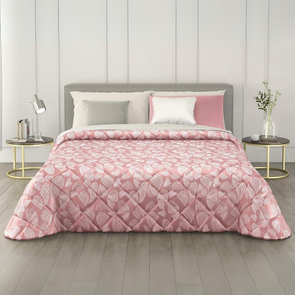Trapunta Invernale in Raso Jacquard, Piumone Matrimoniale Invernale (300gr/mq)