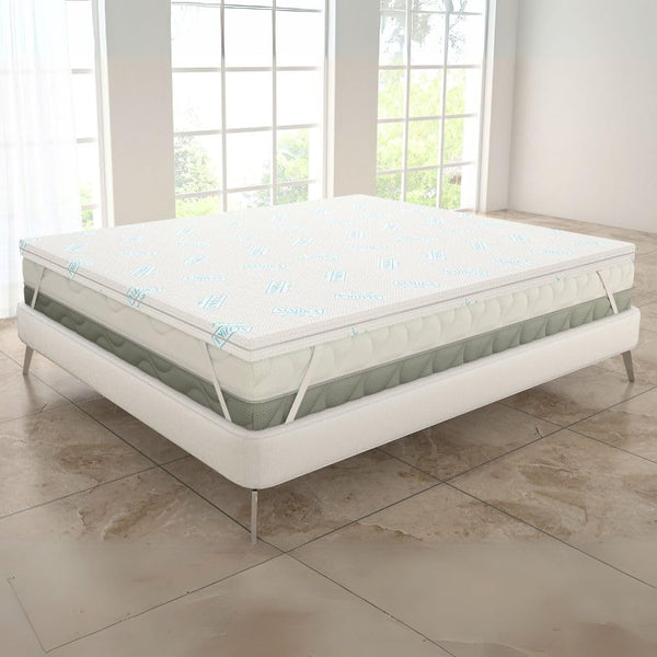 Topper Double-Face ICE Rinfrescante con un Lato Estivo ed un Lato Classico 4 Stagioni