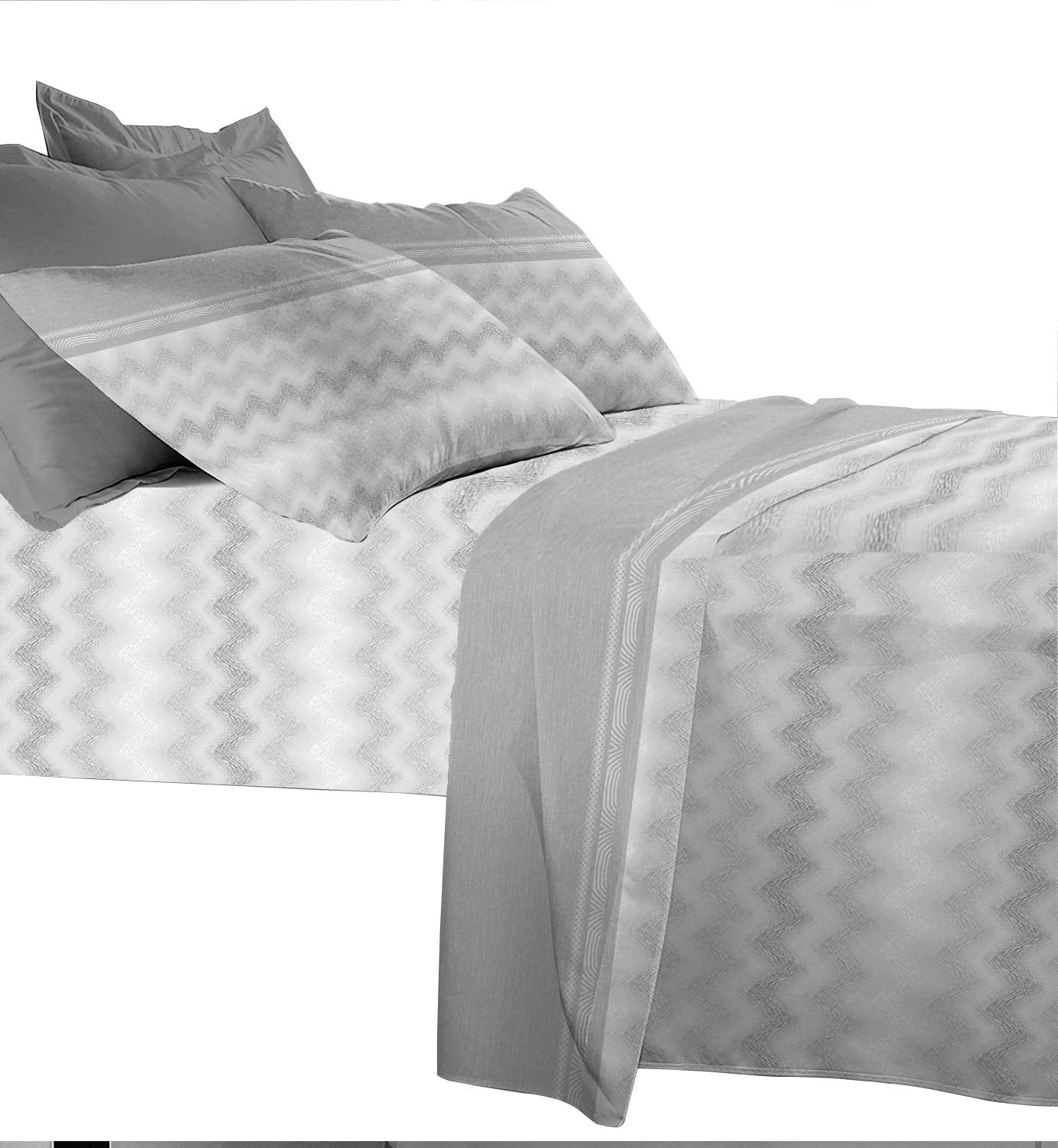 MAXIME MAISON - Set Lenzuola Letto Singolo 3 Pezzi, Completo Letto SIngolo in Microfibra Made in Italy, Biancheria da Letto 1 Lenzuolo con Angoli, 1 Lenzuolo Sopra, 1 Federa