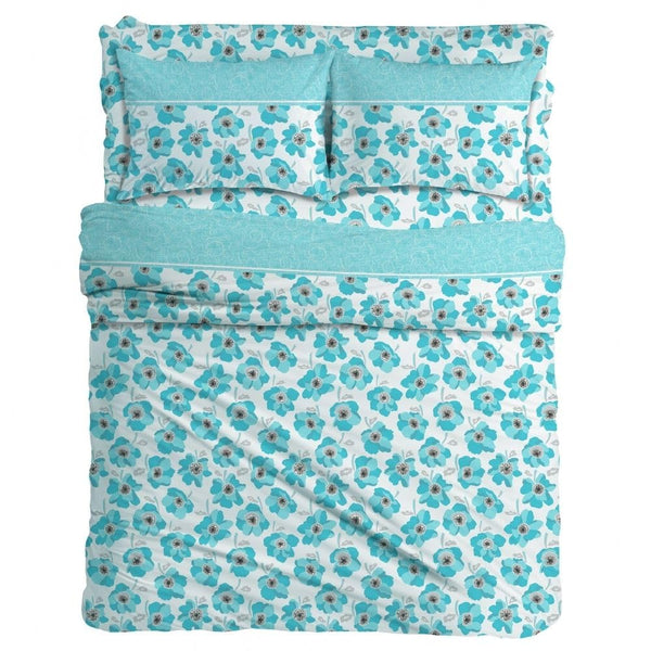 MAXIME MAISON Firenze - Set Lenzuola Letto Singolo Cotone 100% Completo con Federe Cuscini Stampate, Made in Italy Anallergico e Antiacaro (Motivo Ambra)