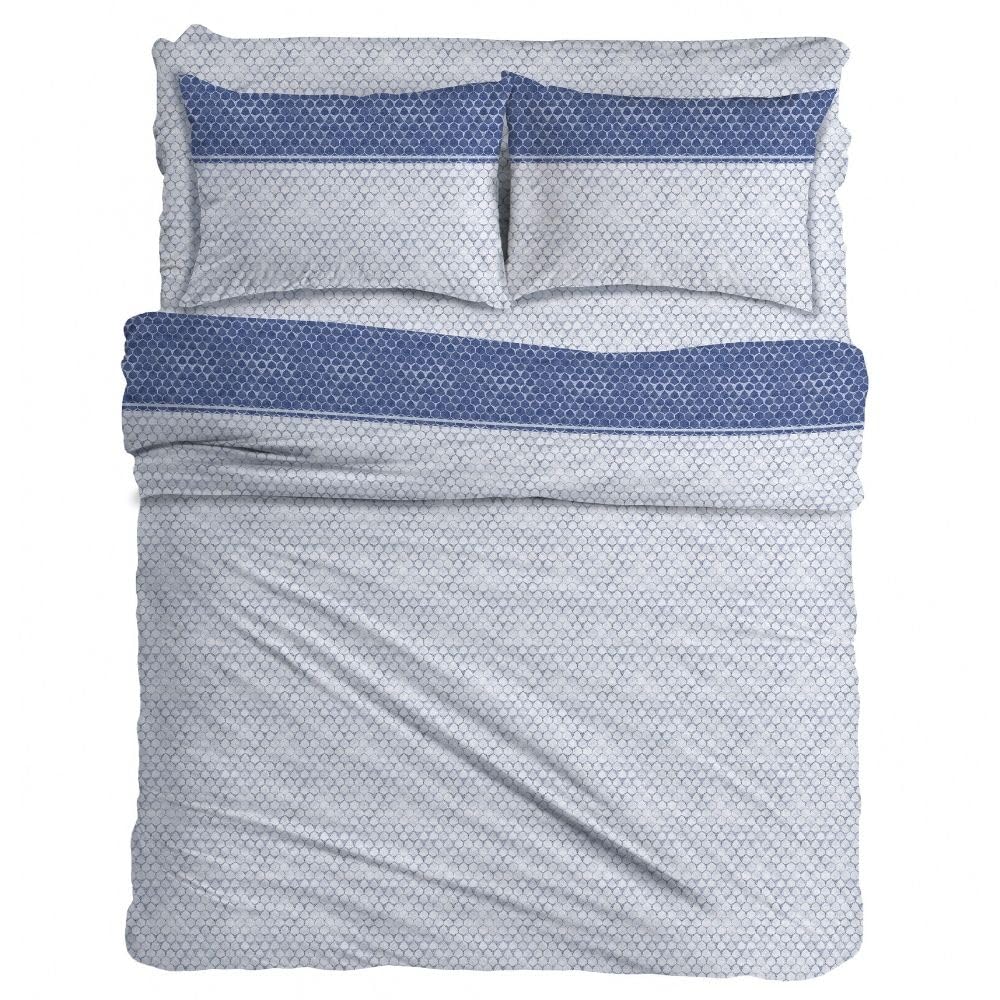 Completo Lenzuola Stampate, Misto Cotone, con Federe, Made in Italy