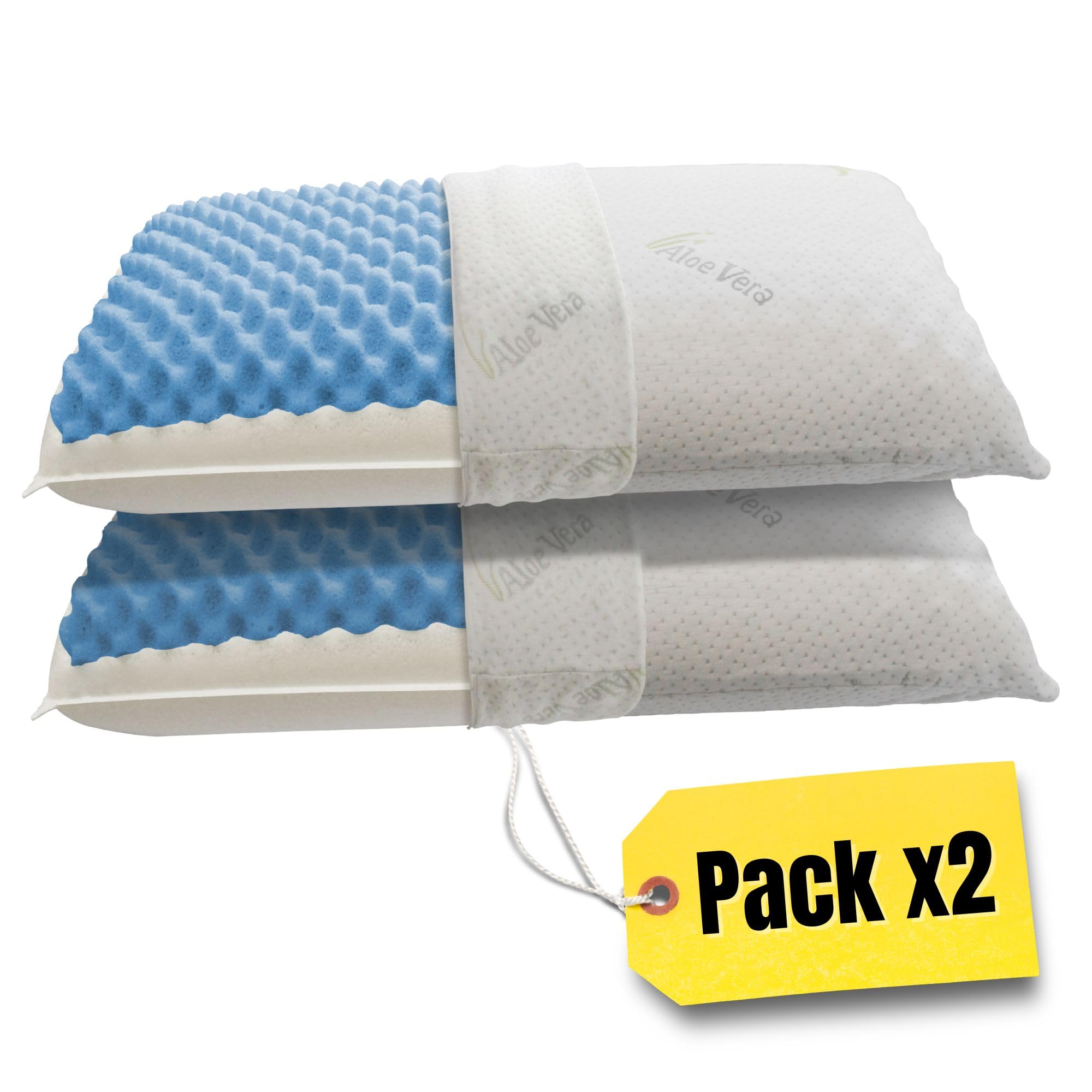 Cuscino Cervicale in Memory Foam Bugnato ad Effetto Massaggiante, Made in Italy