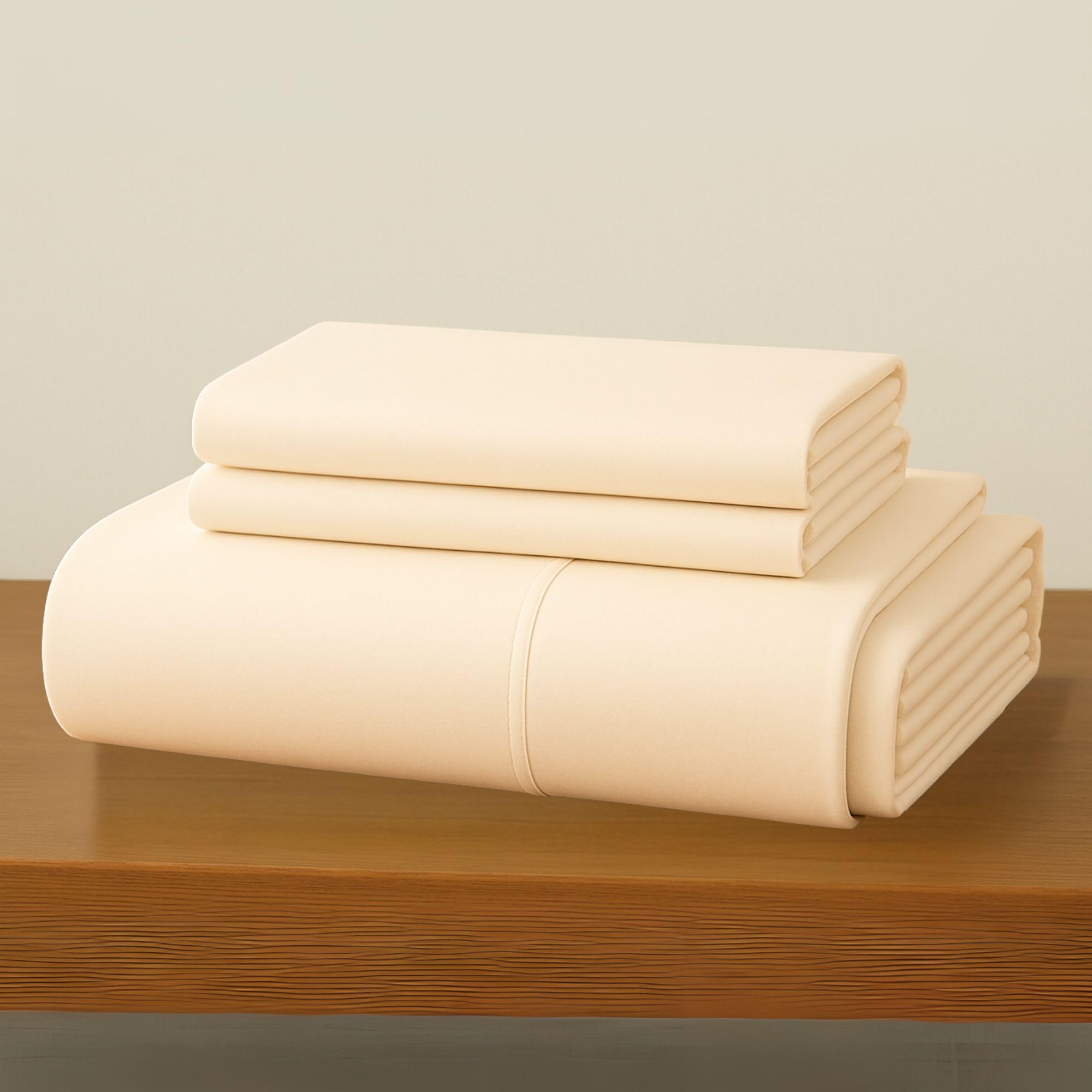 MAXIME MAISON - Set Lenzuola Cotone, Completo con Federe Cuscini Tinta Unita, Prodotto Made in Italy Anallergico