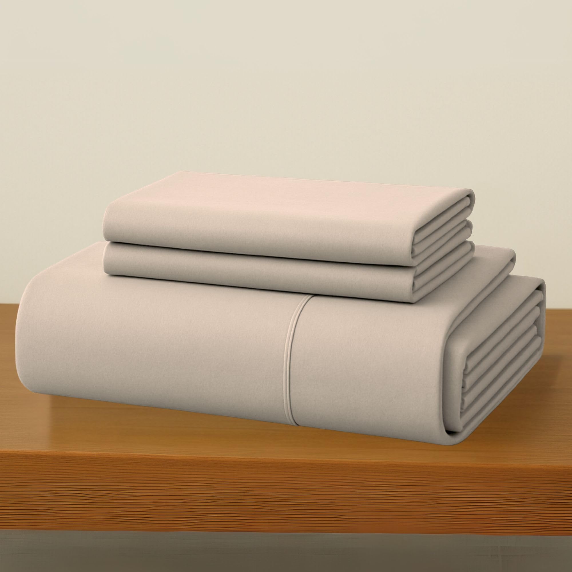 MAXIME MAISON - Set Lenzuola Cotone, Completo con Federe Cuscini Tinta Unita, Prodotto Made in Italy Anallergico