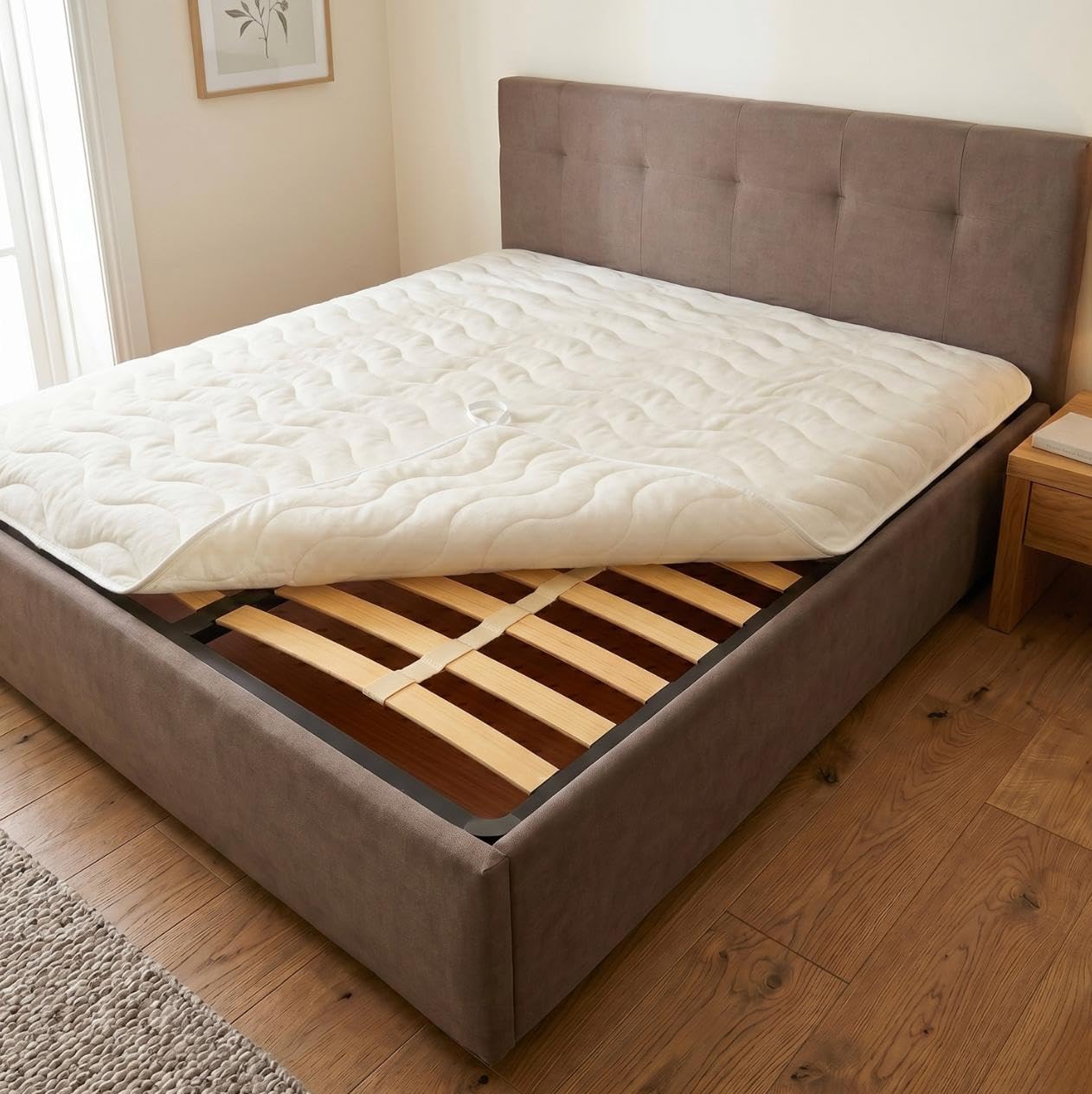 MAXIME MAISON - Coprirete Singolo 80x190 Trapuntato con Imbottitura, Lacci agli Angoli, Coprirete Letto Singolo Anallergico e Antiacaro, Traspirante, Manifattura Made in Italy