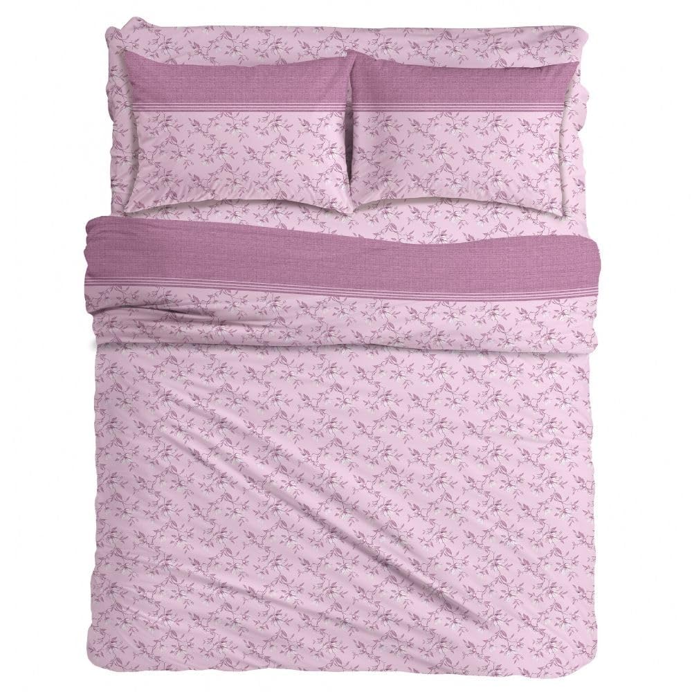 MAXIME MAISON Firenze - Set Lenzuola Letto Singolo Cotone 100% Completo con Federe Cuscini Stampate, Made in Italy Anallergico e Antiacaro (Motivo Ambra)