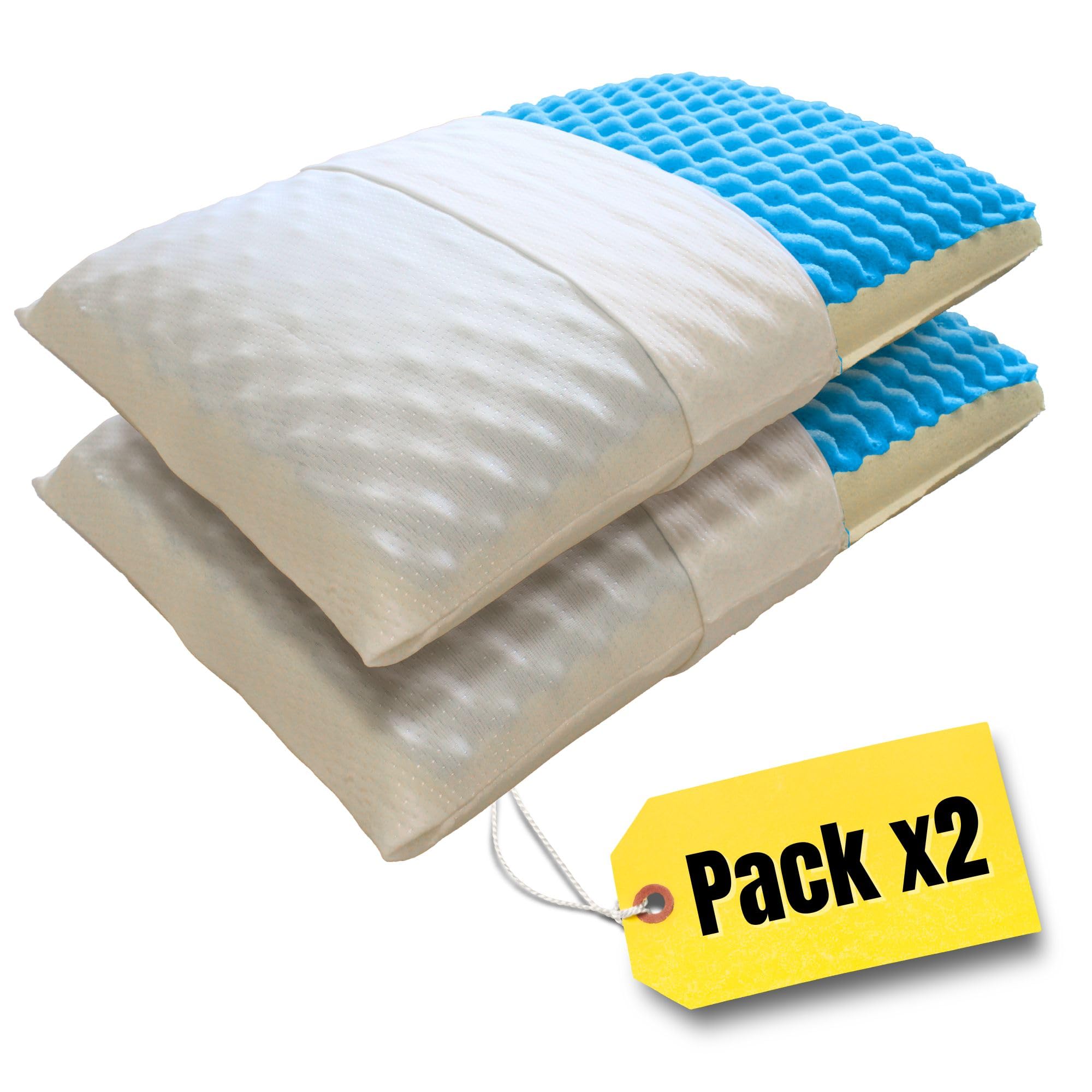 Cuscino Cervicale in Memory Foam Bugnato ad Effetto Massaggiante, Made in Italy