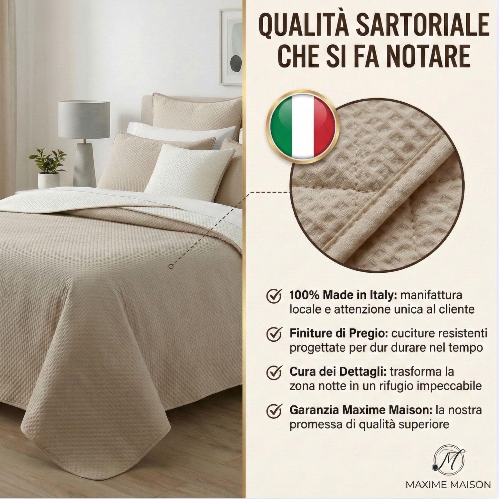 Trapuntino per la Mezza Stagione da 100gr/mq, in Morbida Microfibra Leggera