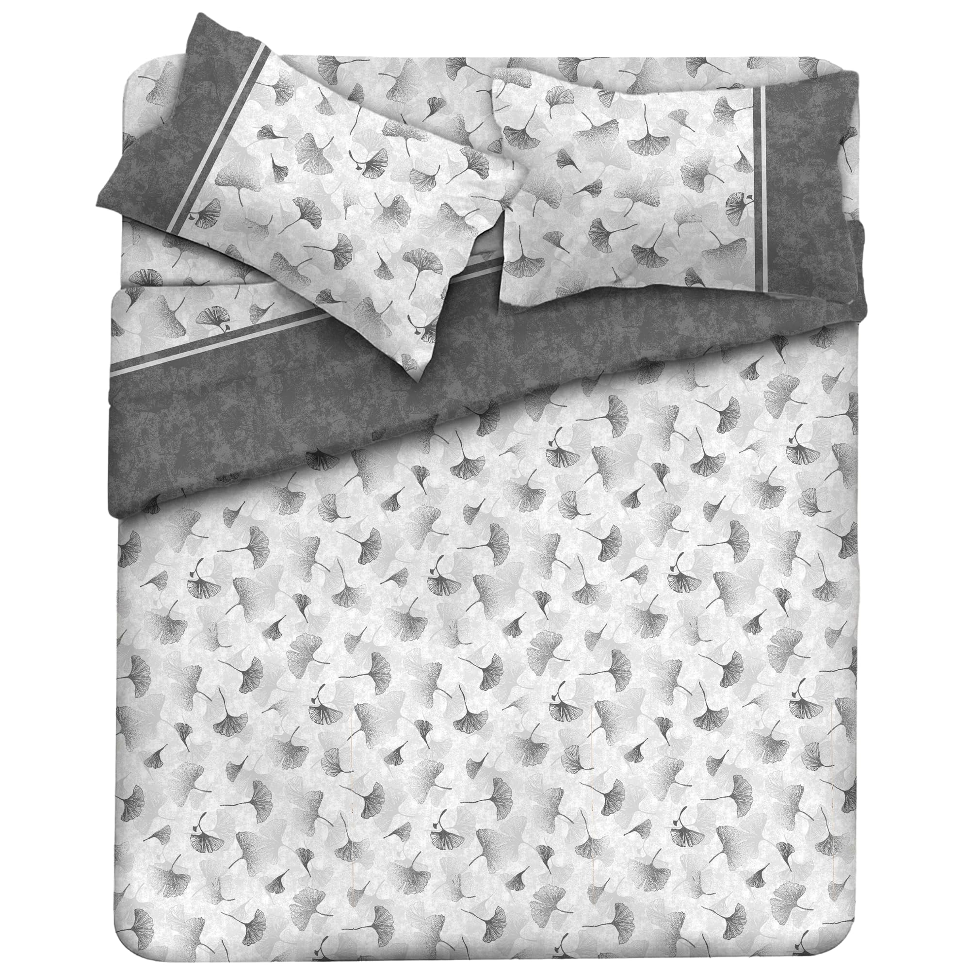 MAXIME MAISON Firenze - Set Lenzuola Letto Singolo Cotone 100% Completo con Federe Cuscini Stampate, Made in Italy Anallergico e Antiacaro (Motivo Ambra)