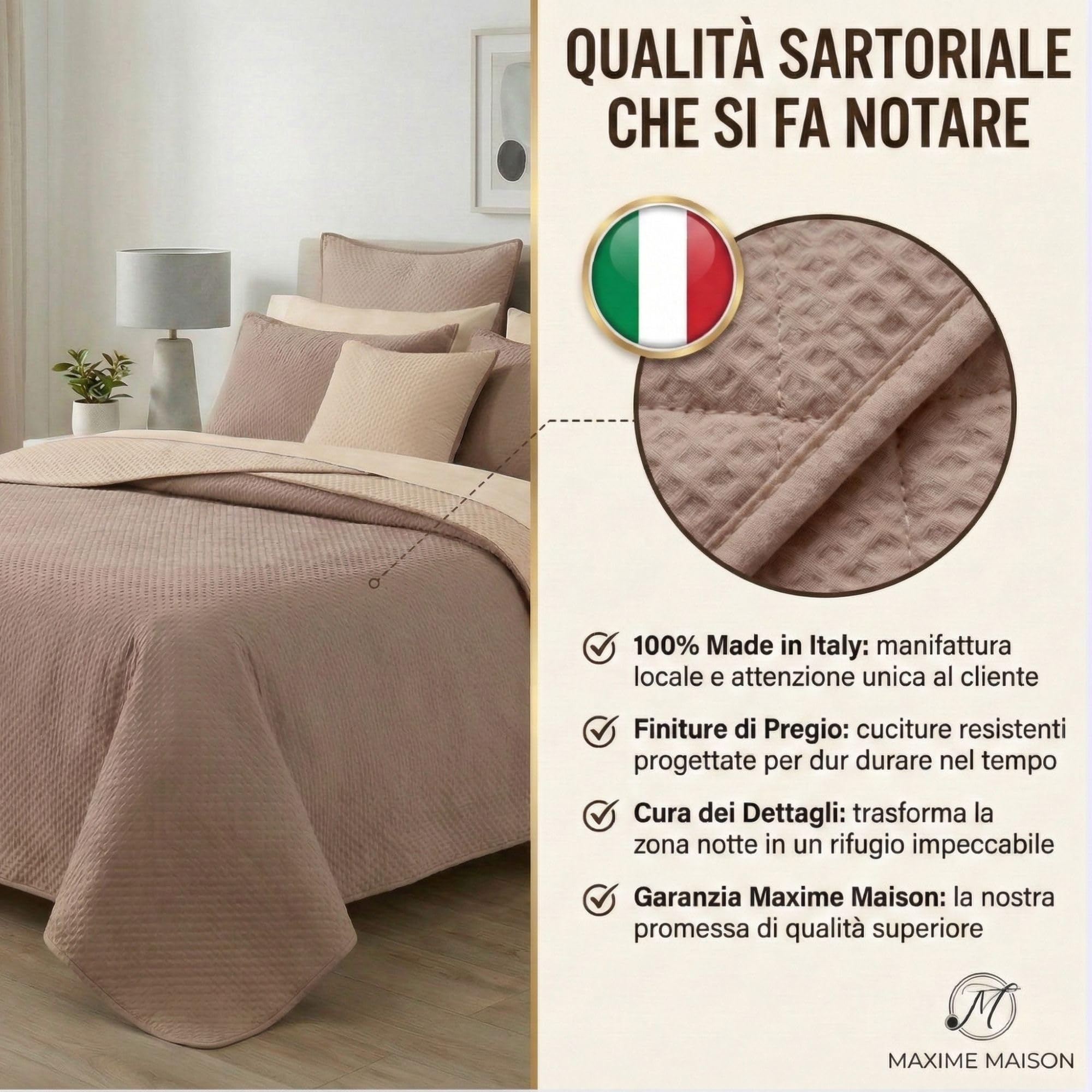 Trapuntino per la Mezza Stagione da 100gr/mq, in Morbida Microfibra Leggera