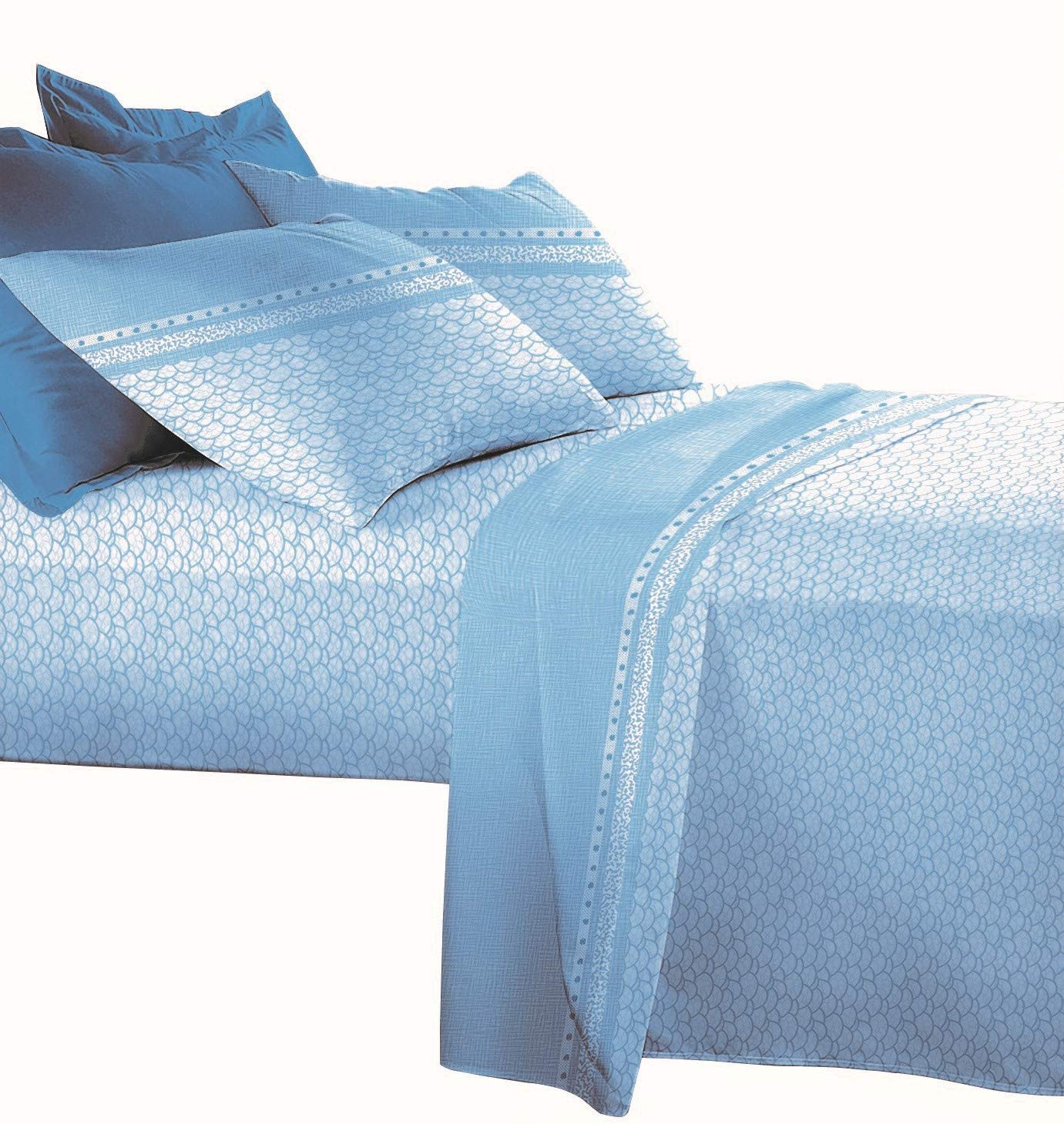 MAXIME MAISON - Set Lenzuola Letto Singolo 3 Pezzi, Completo Letto SIngolo in Microfibra Made in Italy, Biancheria da Letto 1 Lenzuolo con Angoli, 1 Lenzuolo Sopra, 1 Federa