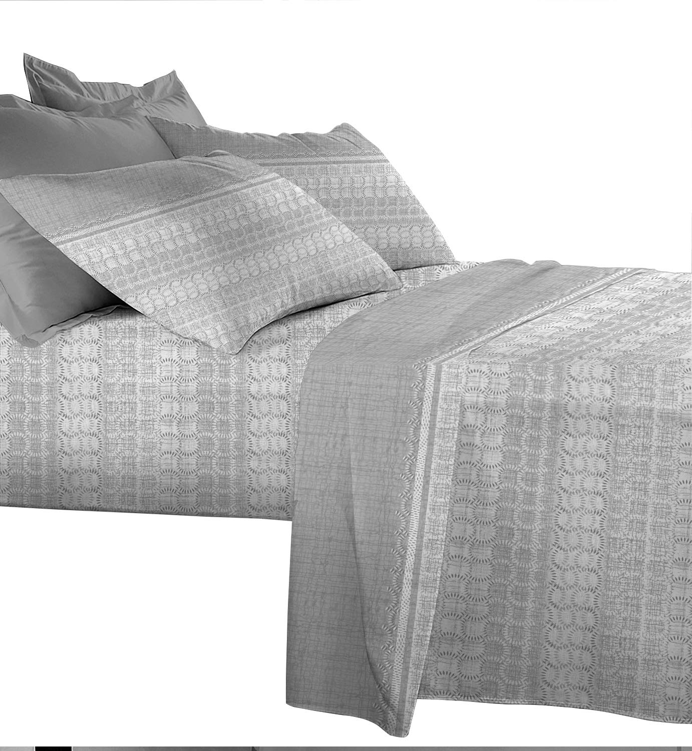 MAXIME MAISON - Set Lenzuola Letto Singolo 3 Pezzi, Completo Letto SIngolo in Microfibra Made in Italy, Biancheria da Letto 1 Lenzuolo con Angoli, 1 Lenzuolo Sopra, 1 Federa