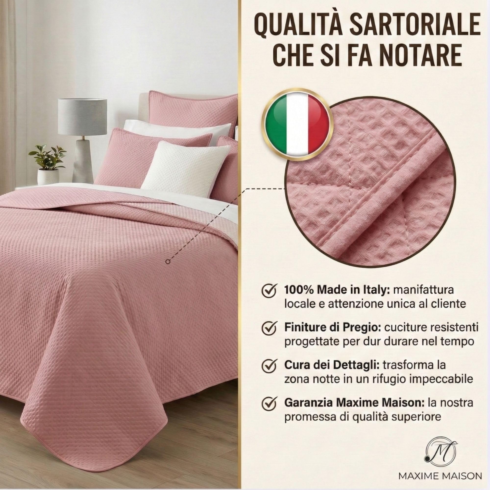 Trapuntino per la Mezza Stagione da 100gr/mq, in Morbida Microfibra Leggera