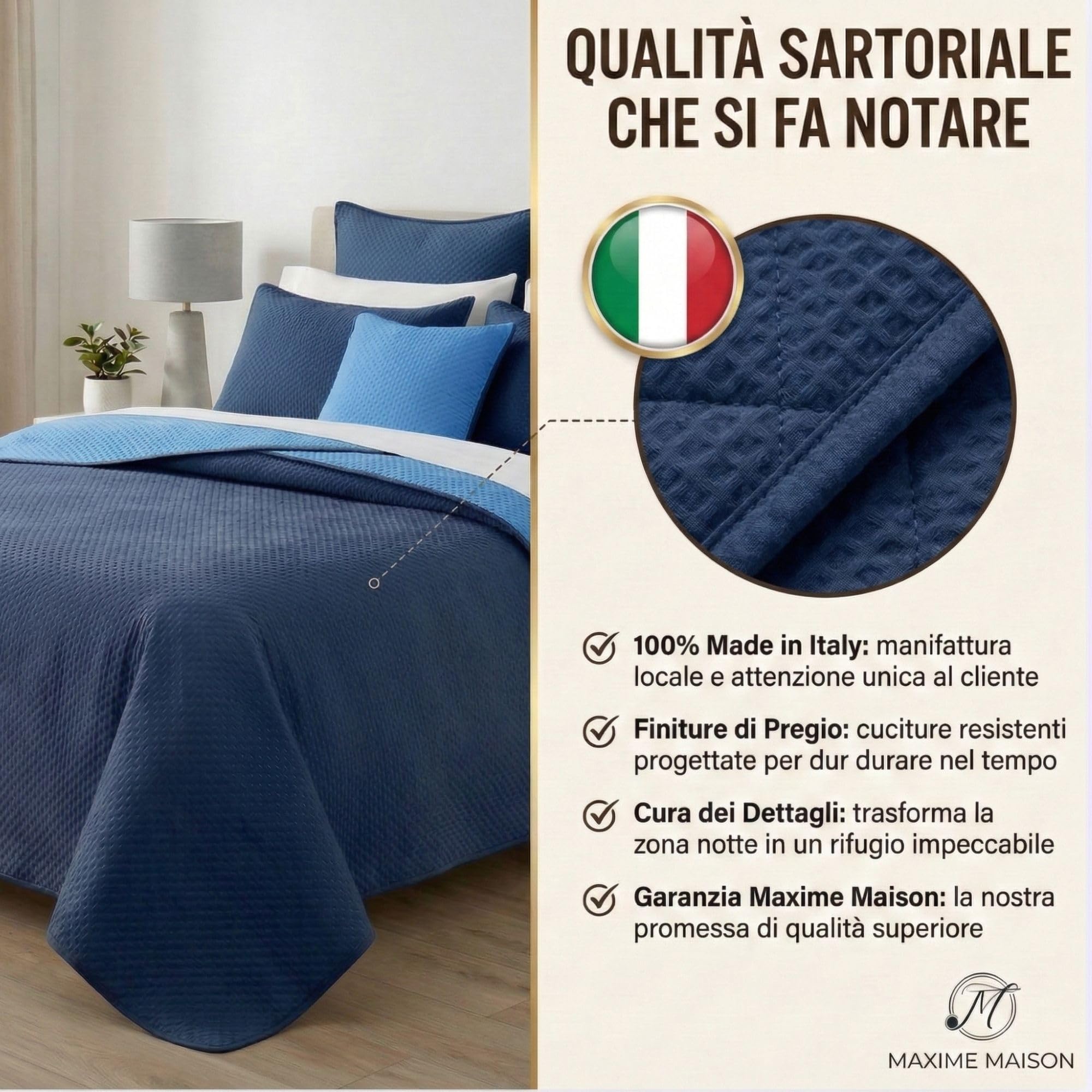 Trapuntino per la Mezza Stagione da 100gr/mq, in Morbida Microfibra Leggera