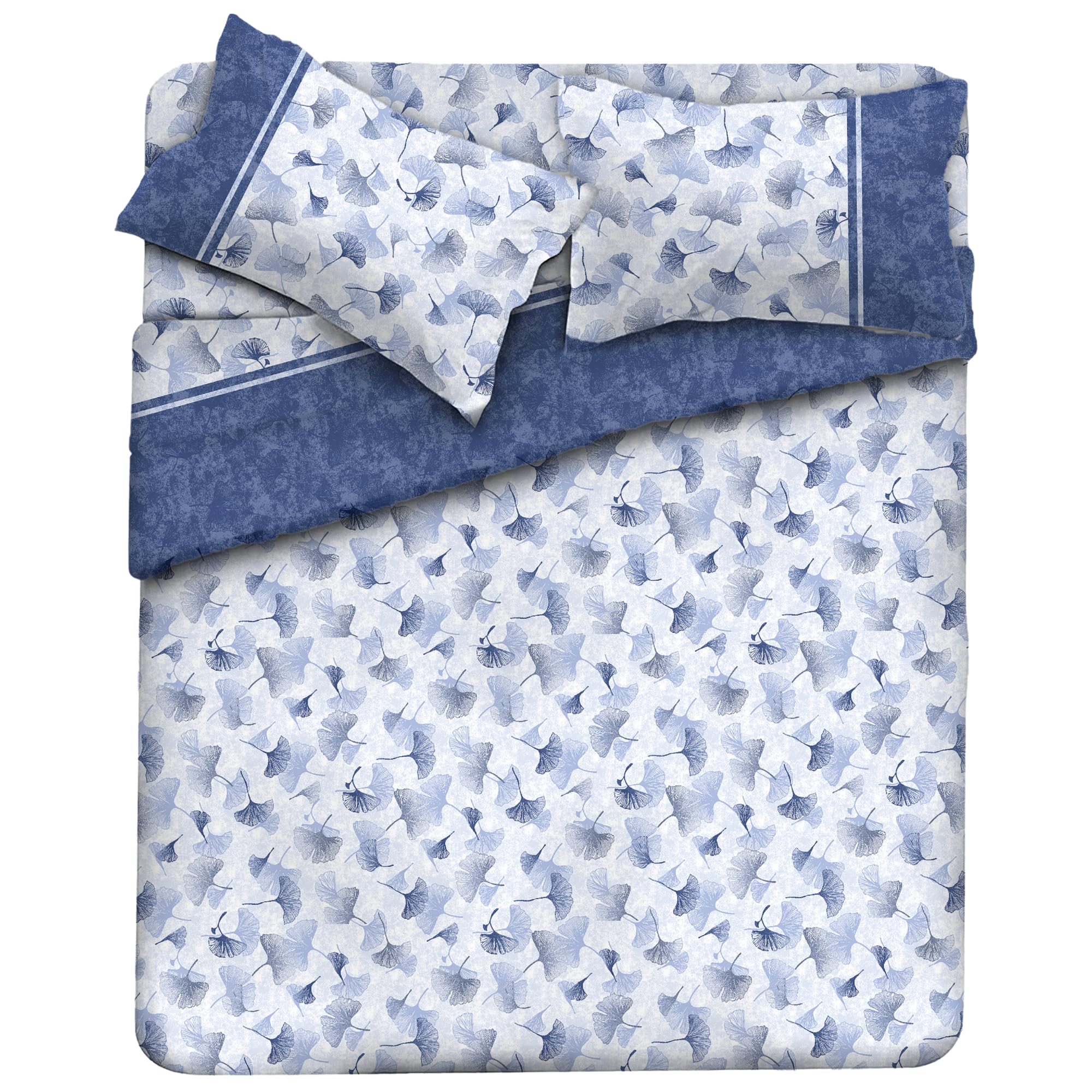 MAXIME MAISON Firenze - Set Lenzuola Letto Singolo Cotone 100% Completo con Federe Cuscini Stampate, Made in Italy Anallergico e Antiacaro (Motivo Ambra)